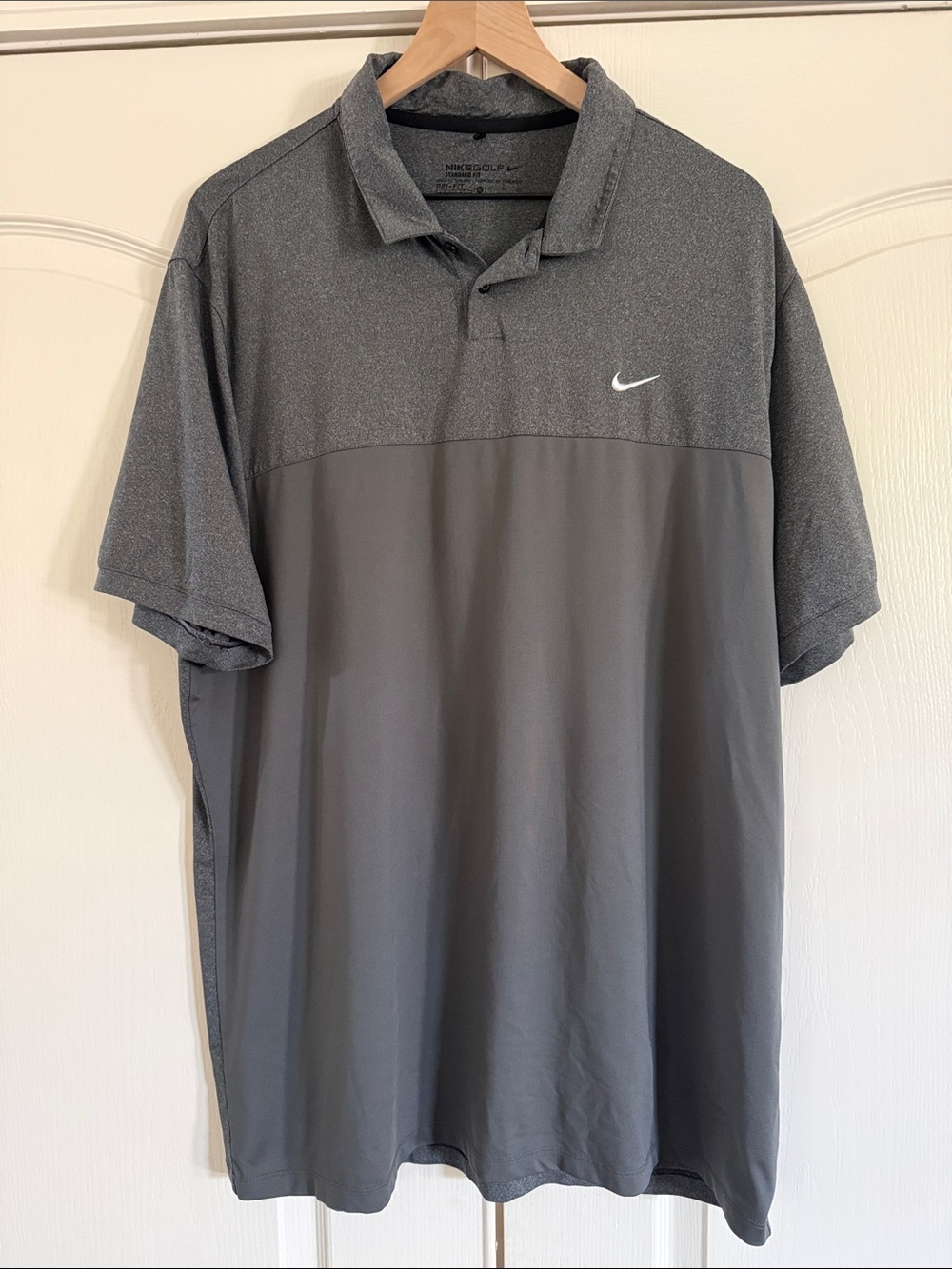 Nike Golf Dri-Fit Men’s Two-Tone Gray Polo